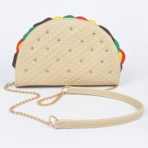 Studded Taco Clutch Purse
